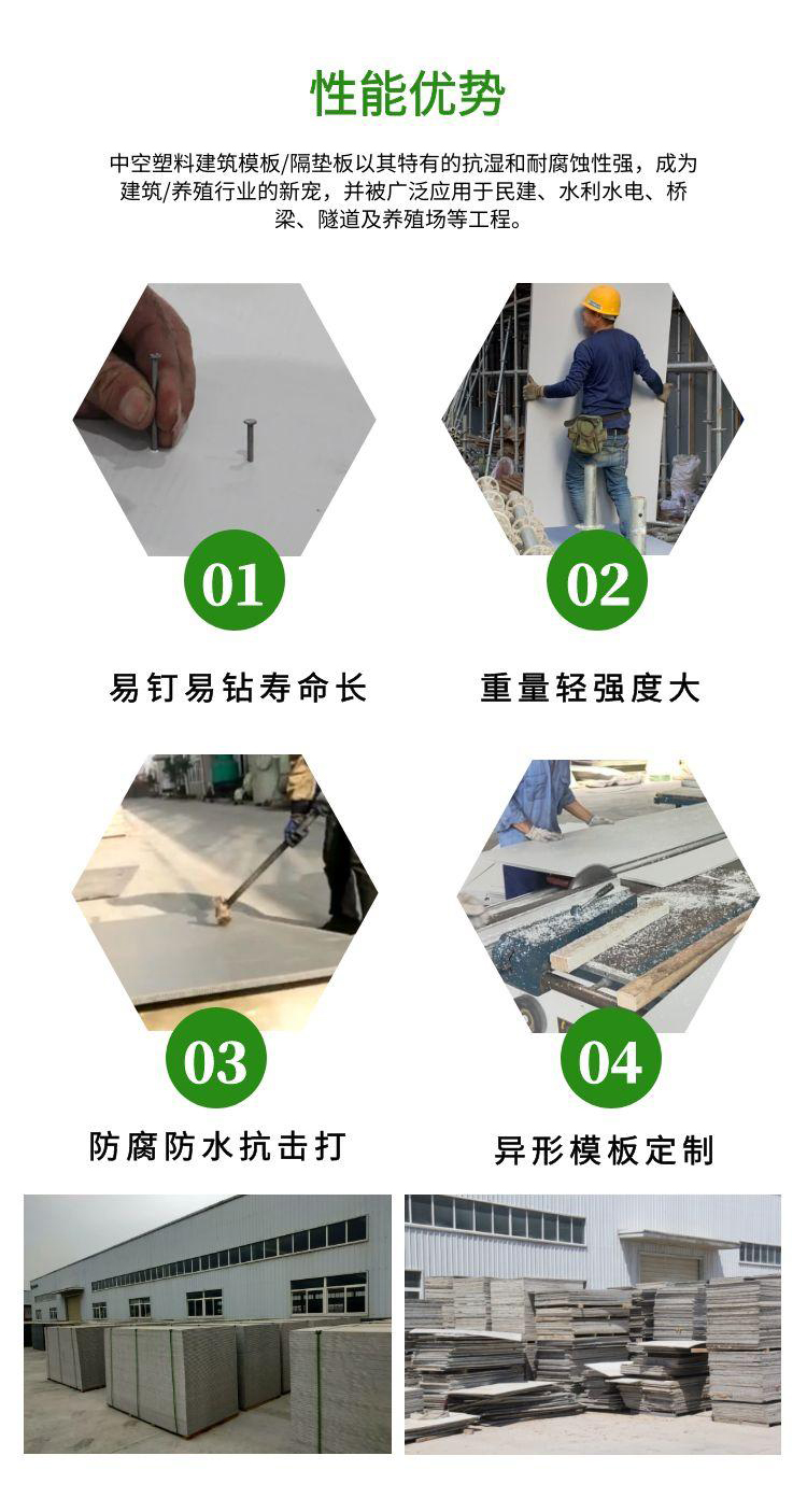中空塑料垫板优势